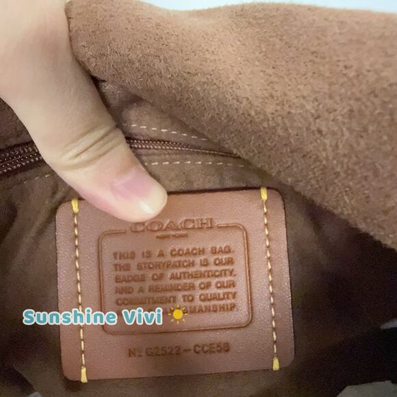 NWT Coach Etta Flap Shoulder Bag in Signature Chenille CCE58 IM/Truffle - Picture 4 of 7